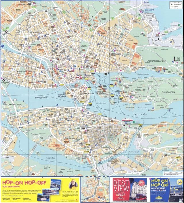 ストックホルム市の地図