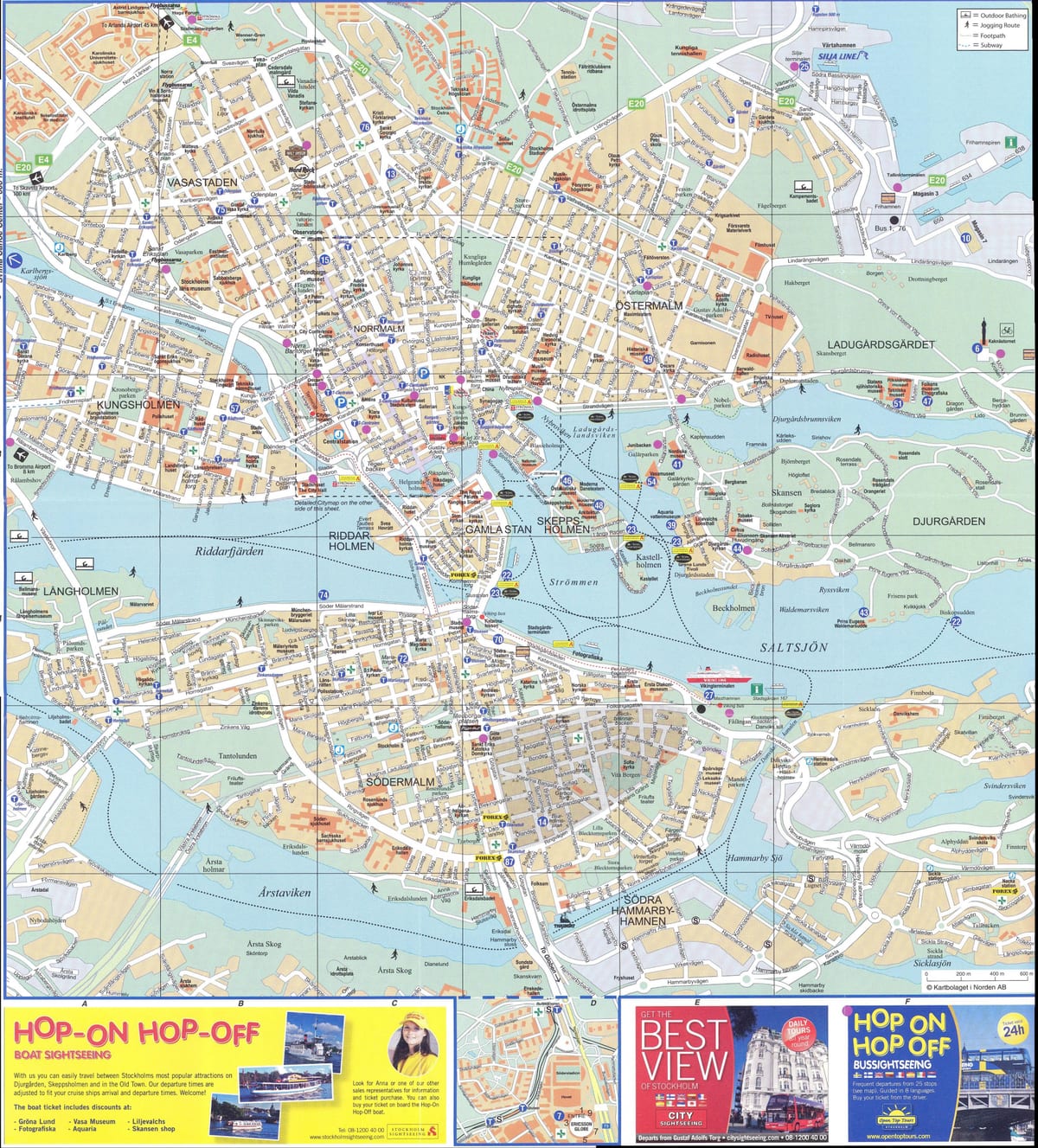 ストックホルム市の地図