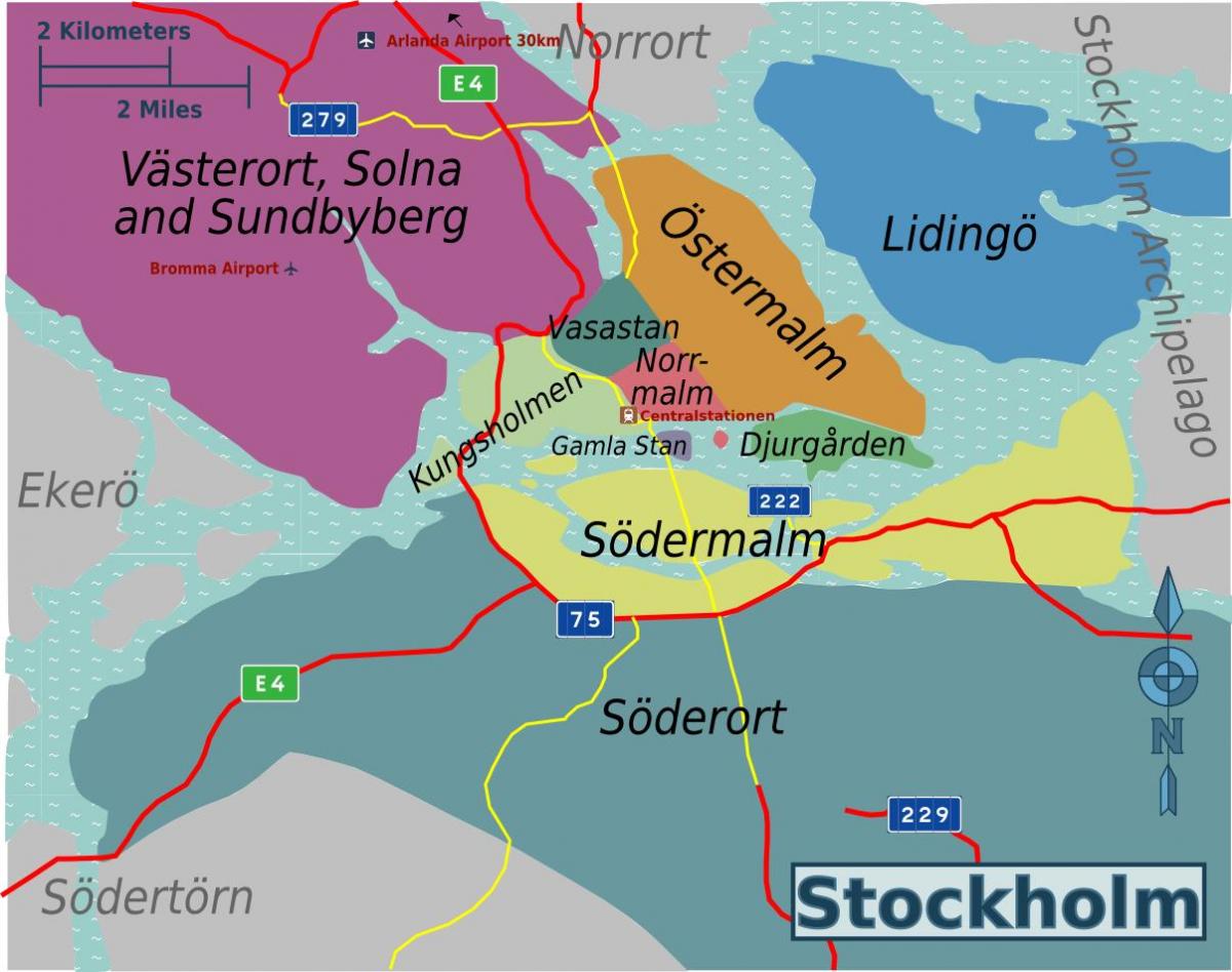 ストックホルム周辺地図